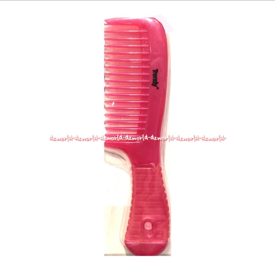 Trendy Hair Comb Sisir Kecil Dengan Pegangan Pink Trendi Hairs Haircomb Trenddy Sikat Sisir Rambut