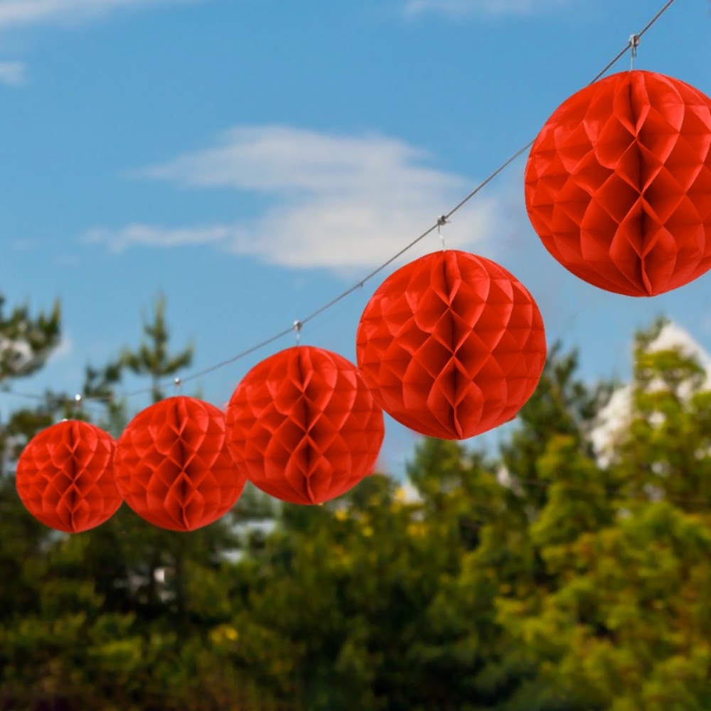 10 cm 15 cm 15 cm 20 cm 25 cm 30 cm Cina Bulat Gantung Kertas Sarang Lebah Bunga Bola Kerajinan Pesta Pernikahan Rumah DIY Dekorasi Paper Lantern Pompom
