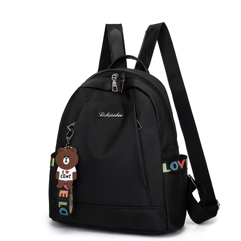 TAS RANSEL WANITA HITAM IMPORT ANTI AIR CALEBIA KOREA GENDONG PUNGGUNG BACKPACK TA713B5 SEKOLAH CEWEK KULIAH BATAM KERJA MURAH FASHION REMAJA KEKINIAN BRANDED