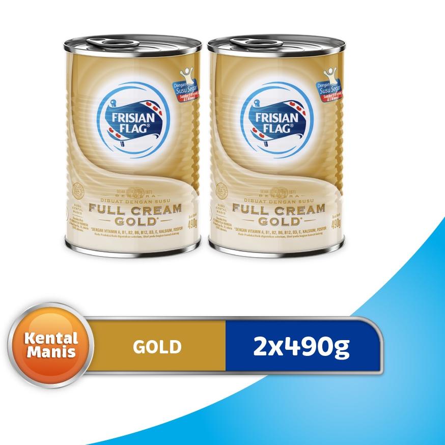 

Terlaris국 Frisian Flag Susu Kental Manis Gold Kaleng 490gr x2