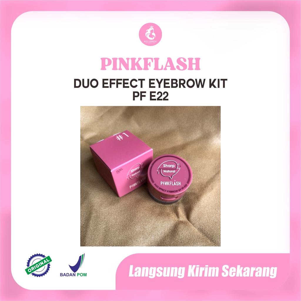 PINKFLASH Duo Effect Eyebrow Kit PF-E22 | 2-in-1 Eyebrow Cream &amp; Powder Gel pomade Eyeliner Waterproof