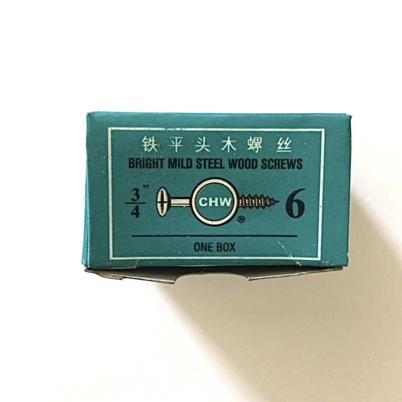 (Pack) 3/4” x 6 Sekrup + Kayu CHW Steel Skrup Wood