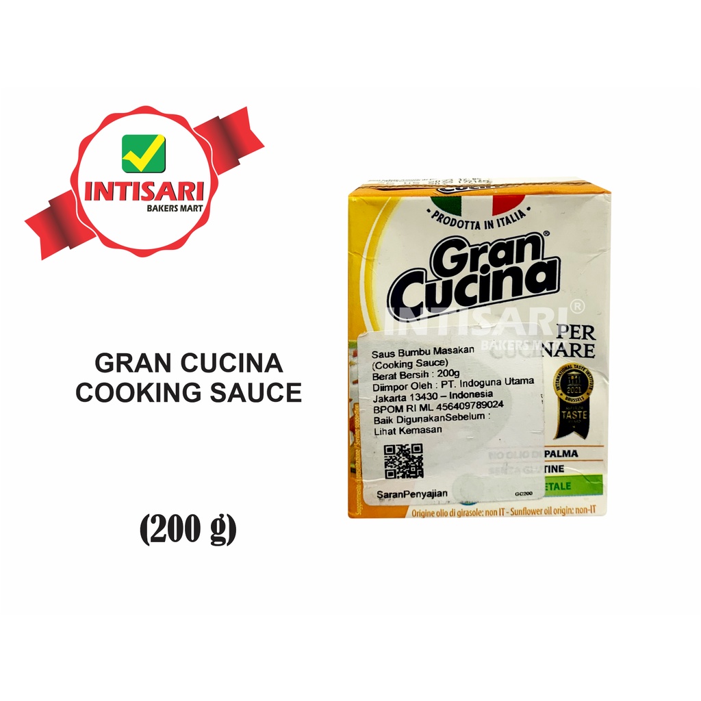 

GRAN CUCINA COOKING SAUCE 200 G & 500 G