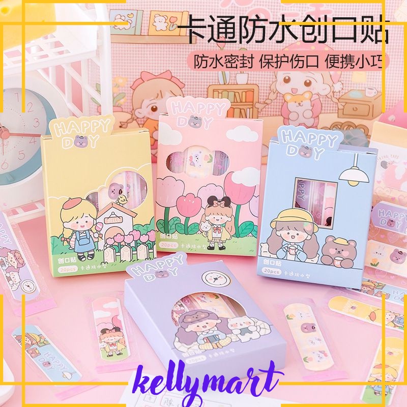 HANSAPLAST MOMO/ PLESTER MOMO/ BAND AID MOMO / HANDSAPLAST LUCU KOREA IMUT / PLESTER LUKA ANAK KARAKTER