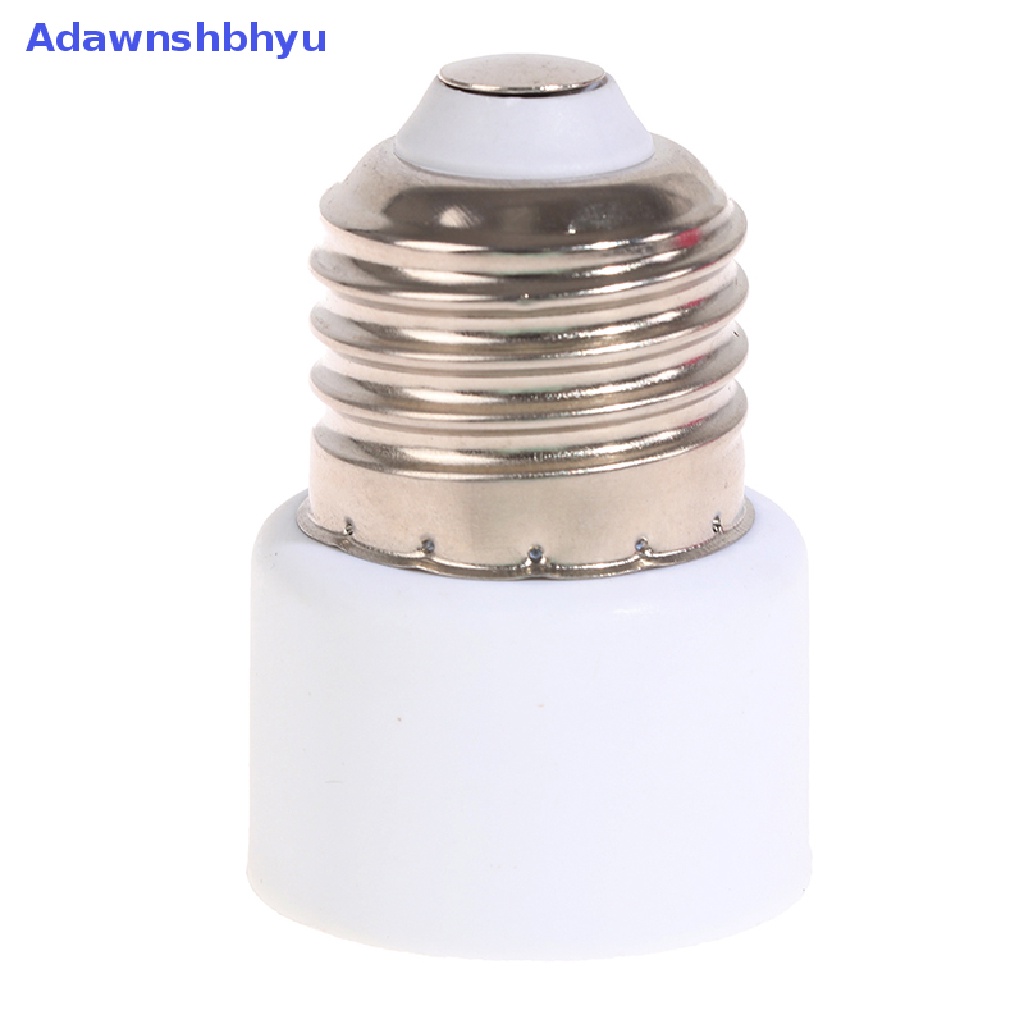 Adhyu 220V E27 ABS Putih Konektor Aksesoris US/EU Plug Screw Bulb Base Adapter ID