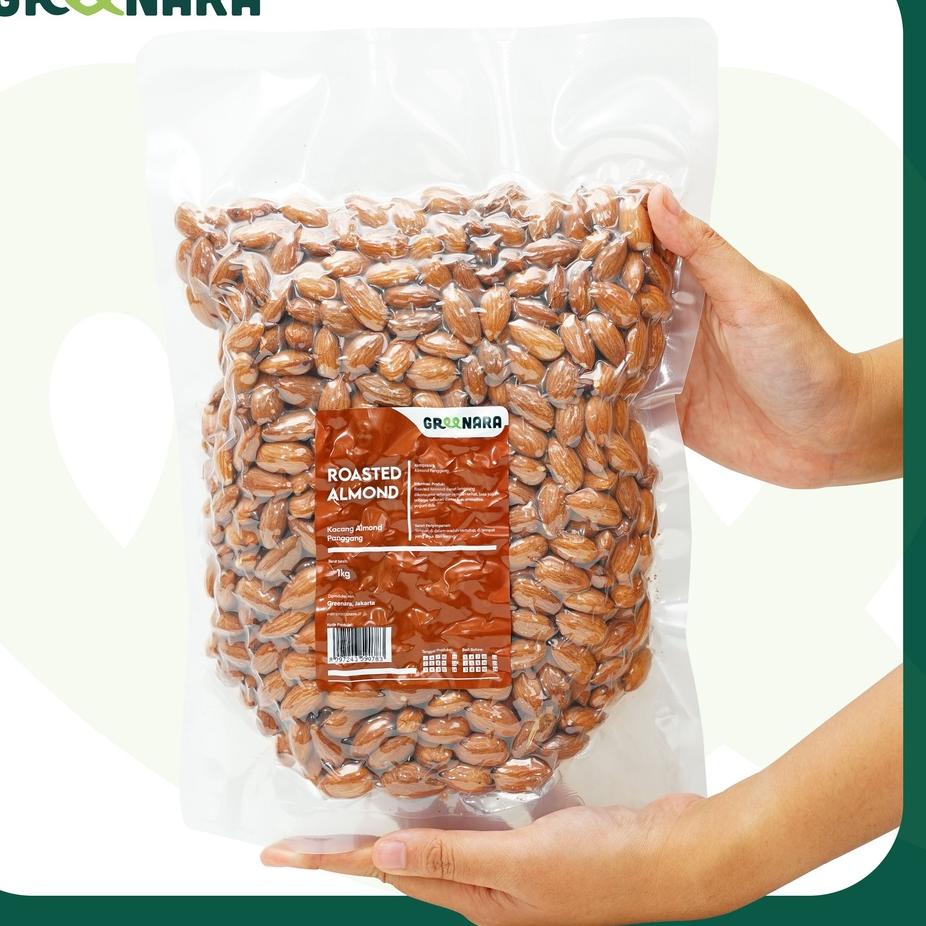 

[KODE PRODUK YKFE97689] Roasted Almond Whole 1kg / Kacang Almond Panggang 1Kg