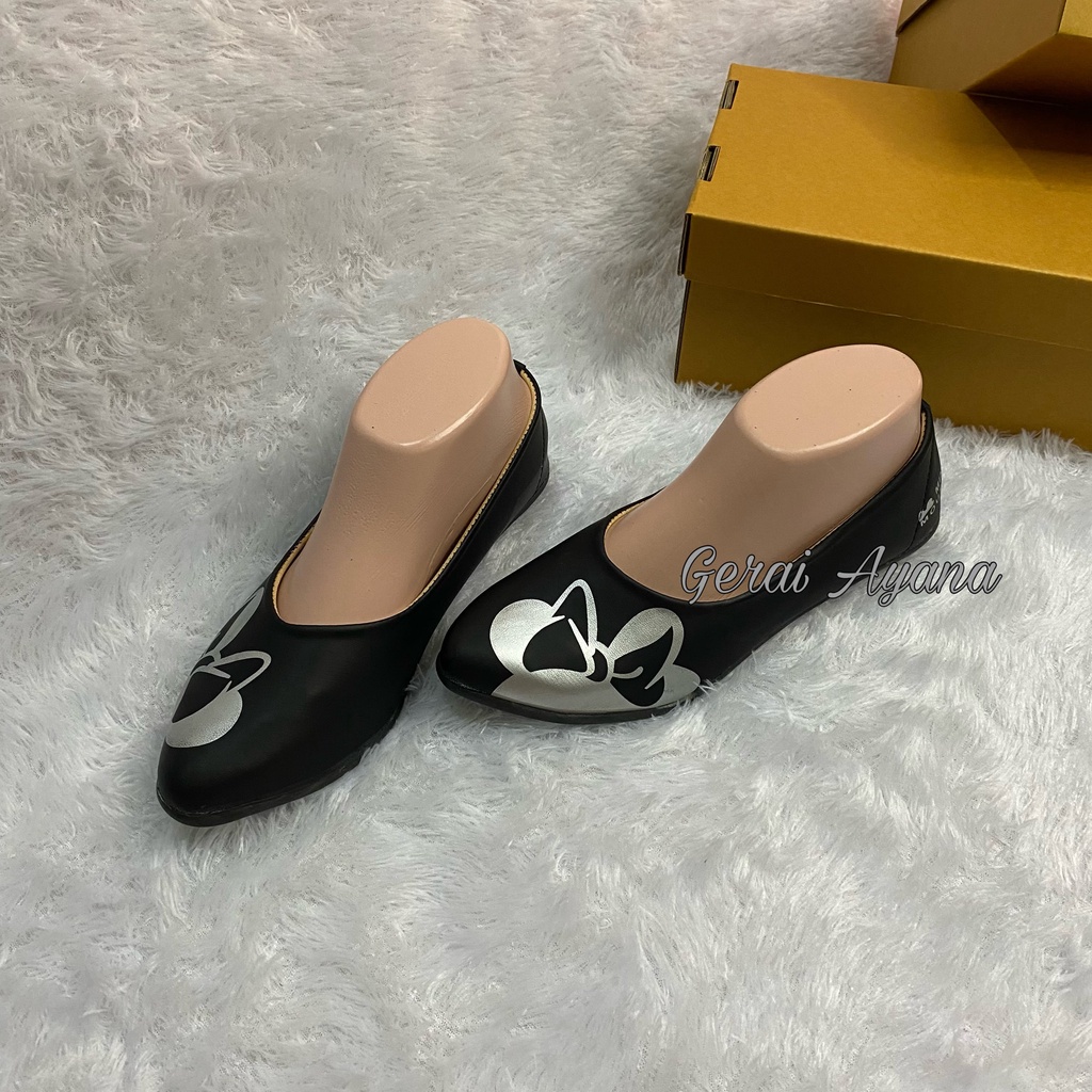 DISKON DAY! Sepatu Wanita Flatshoes Balet Nevada Sepatu Kerja Disney Mickey