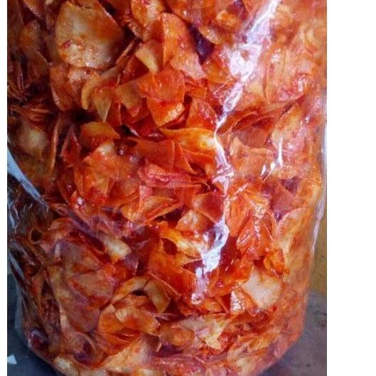 

➢ 250gr keripik kripik singkong sambal balado doyen anjay khas minang murah