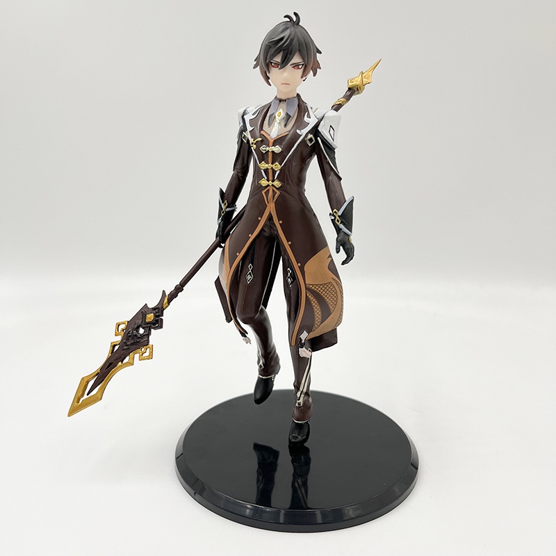 Genshin Impact Zhongli Xiao Anime Figure Game Peripherals Patung Manga Yasha PVC Action Figurine Mainan Model Koleksi