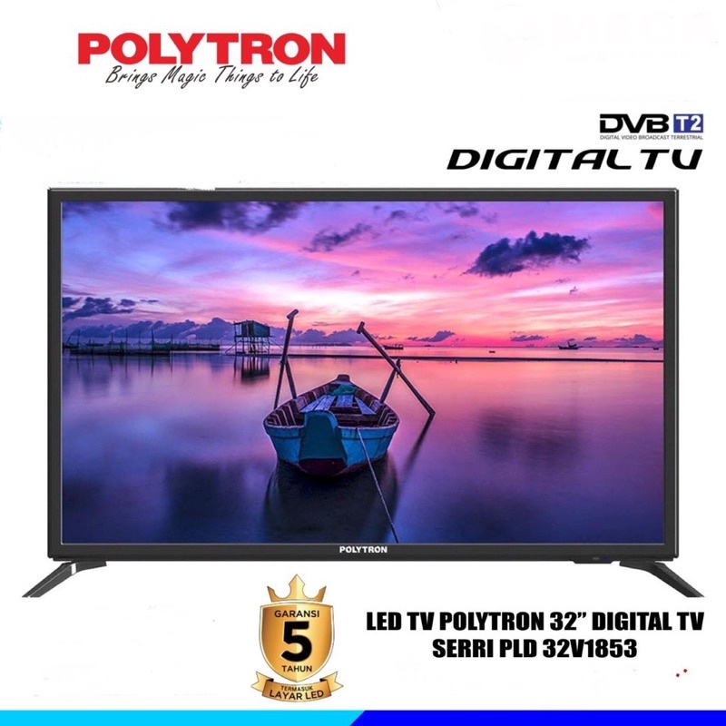 TV LED DIGITAL Polytron 32V1853/1753. DVB-T2 32 inch