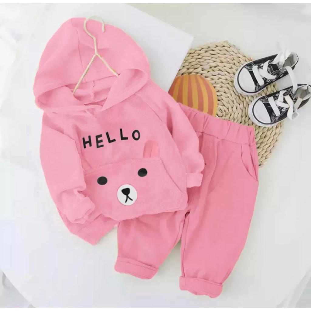 Promo kaos anak setelan sweater anak motif perempuan 1-5 tahun grosir baju anak terbaru baju anak terlaris bisa pilih warna