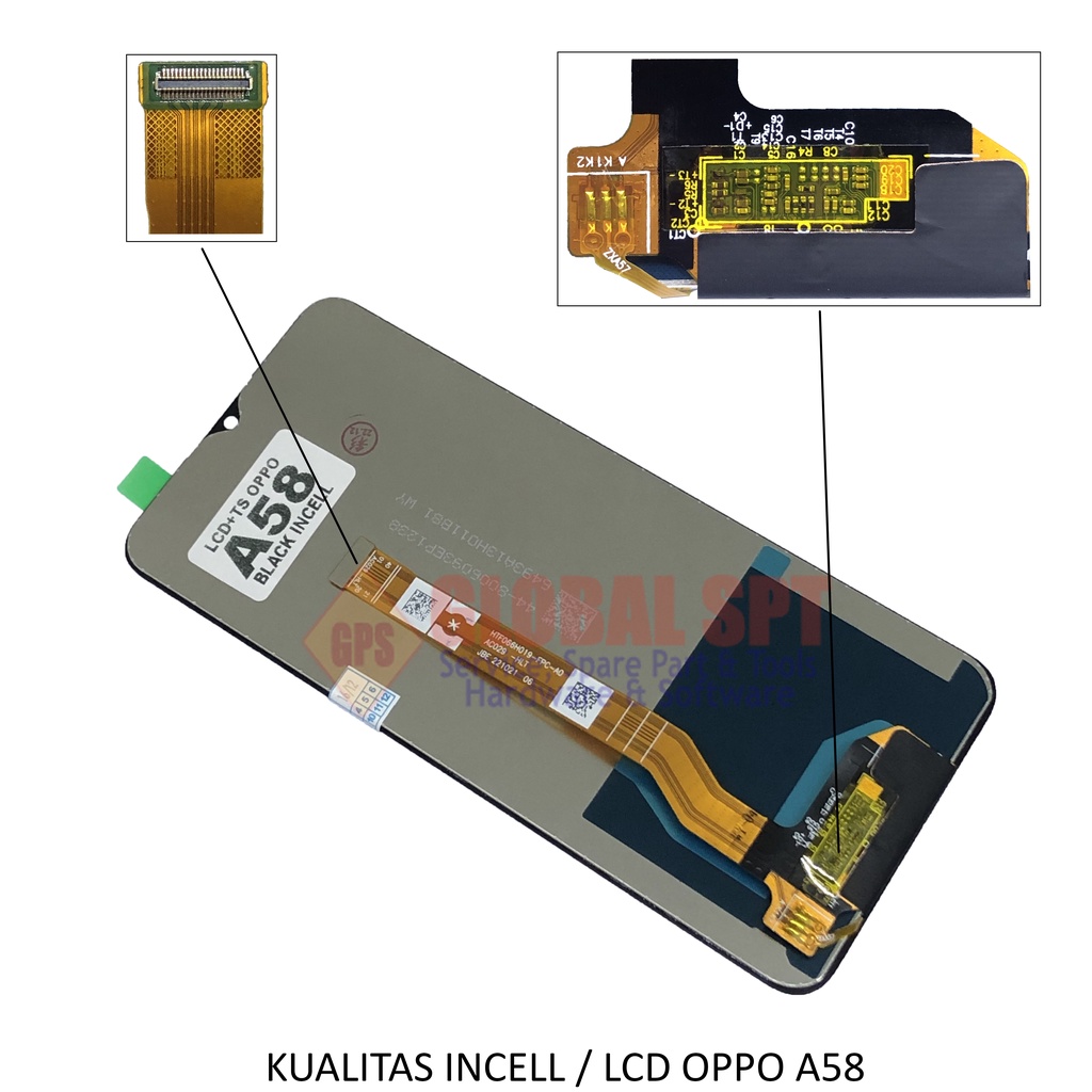 ORI INCELL / LCD TOUCHSCREEN OPPO A58