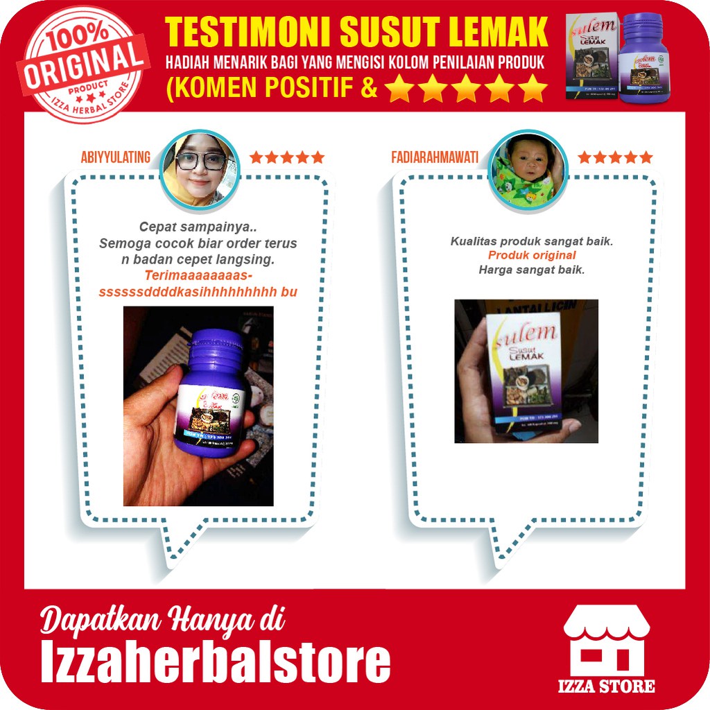 Slimming Capsule Herbal SULEM SUSUT LEMAK Obat Diet Ampuh Dalam 1 Minggu Bpom Ori Dan Ampuh