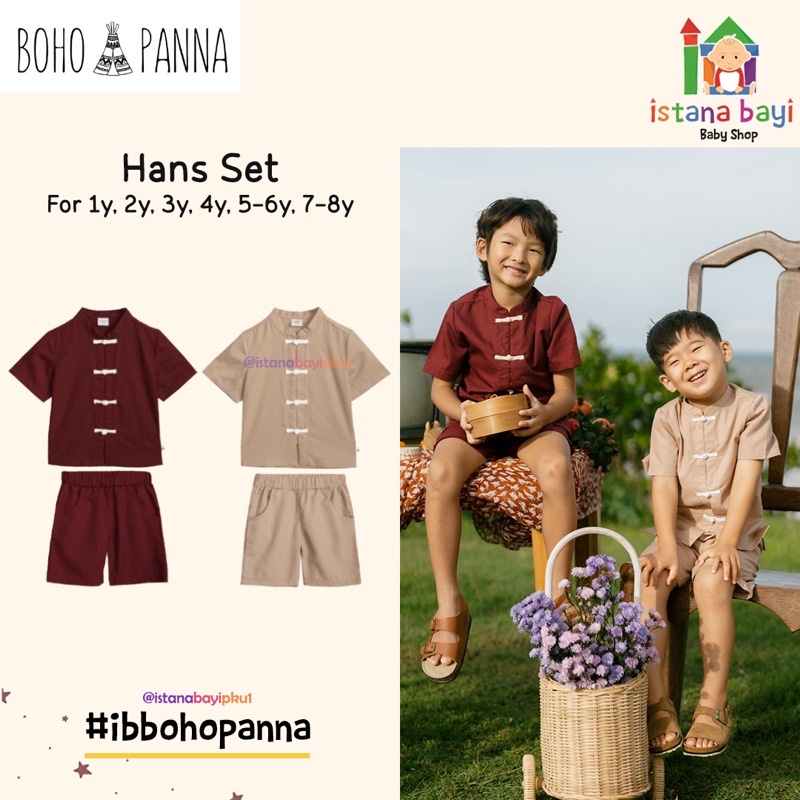 BOHOPANNA - HANS SET - Setelan Anak Laki-Laki 1 - 8 TAHUN