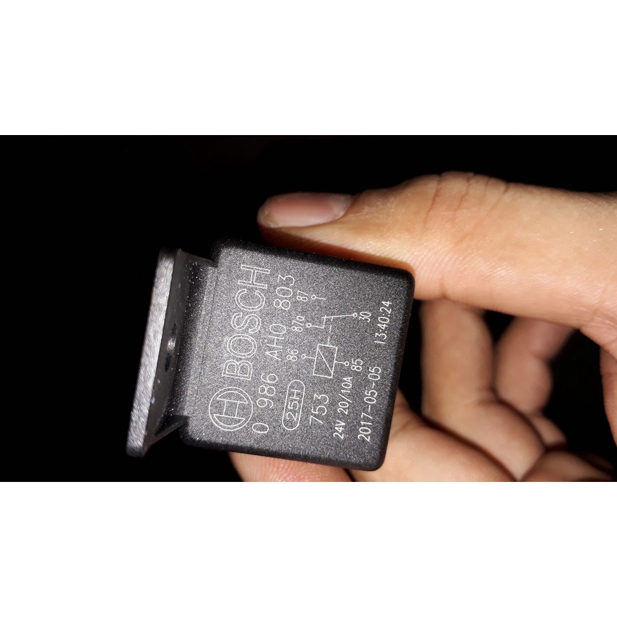 Relay bosch asli 24v kaki 5 87a