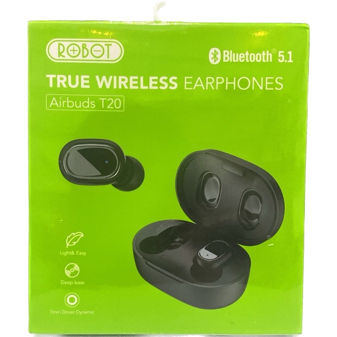 Robot TRUE WIRELESS EARPHONES T20 Bluetooth 5.1 Robot Headset Bluetooth
