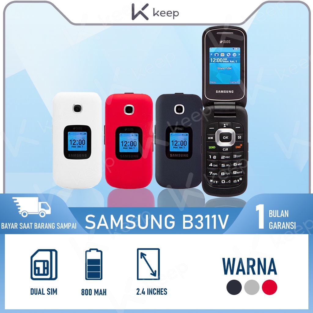 COD HP SAMSUNG LIPAT GM-B311V DUAL SIM HP SAMSUNG B311