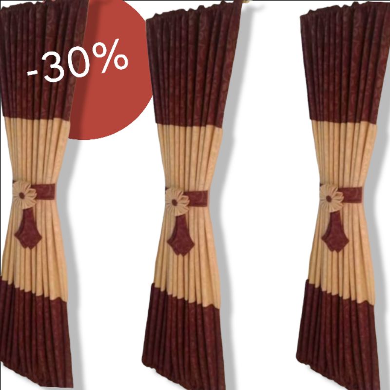 tirai kupu-kupu jendela minimalis/gorden spiral ikat tengah jendela. kecil