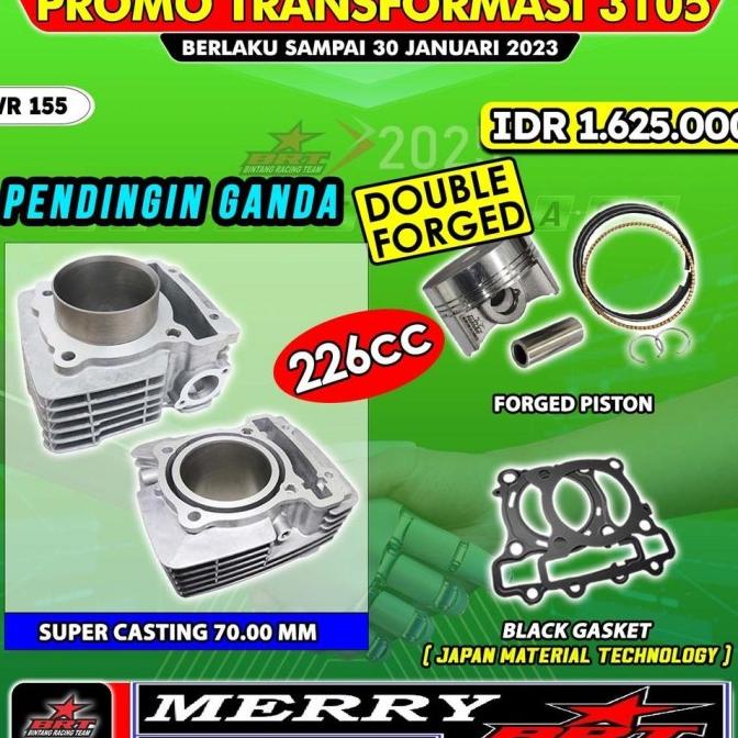 Promo Bore Up BRT Blok 66 66mm 68 68mm 70 70mm Nmax Aerox WR 155 R15