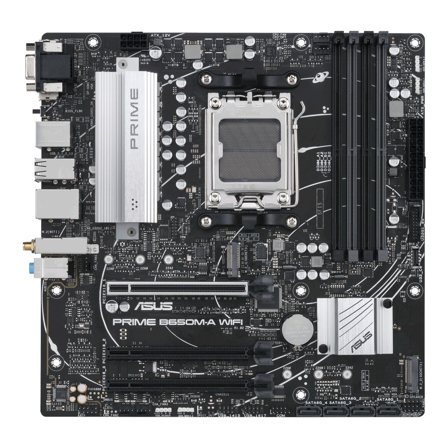 Asus PRIME B650M-A WIFI (AM5, AMD B650, DDR5, USB3.2 Type-C, SATA3)