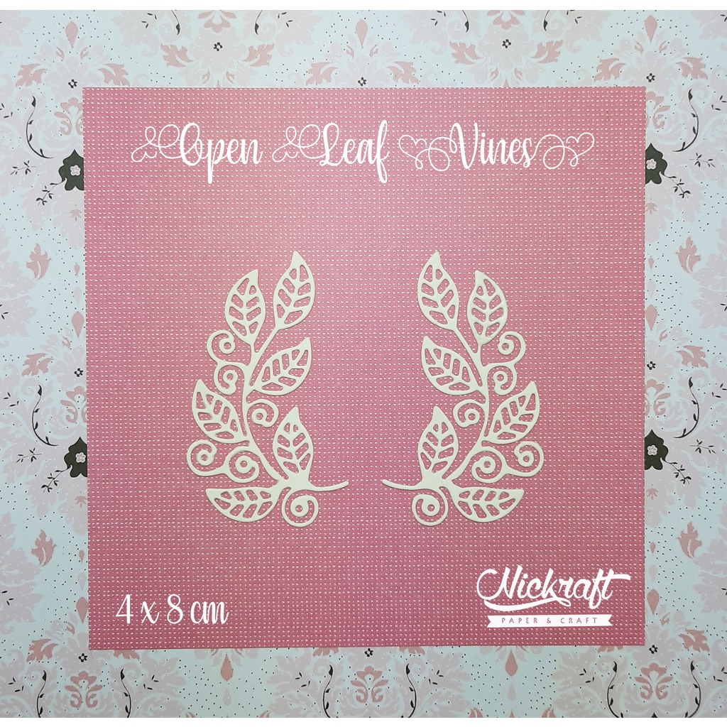 

OPEN LEAF VINES - HIASAN SCRAPBOOK DAUN KERTAS SWIRL