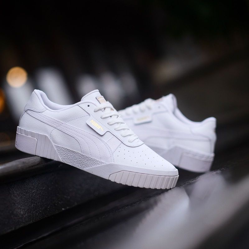 Sepatu PM Cali Bold Full White Original Bnwb OEM Sneakers Wanita