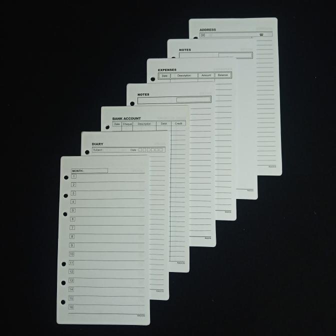 

Refill Rados Organizer Agenda A6 Isi Binder / Time Planner