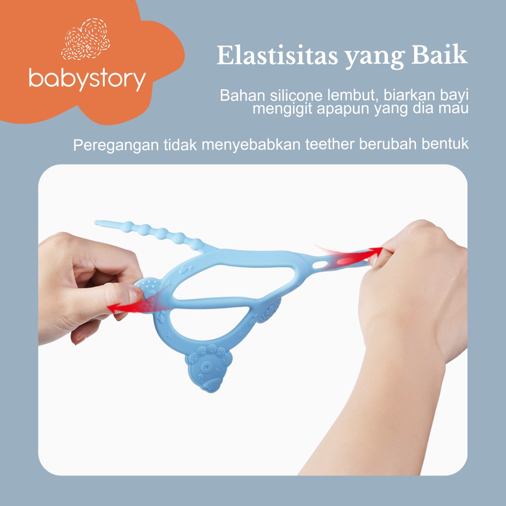 Teether gelang bpa free gigitan bayi gelang baby teether