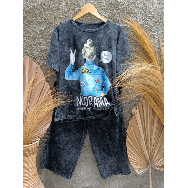 SETELAN KAOS COMBED / ONE SET OVERSIZE