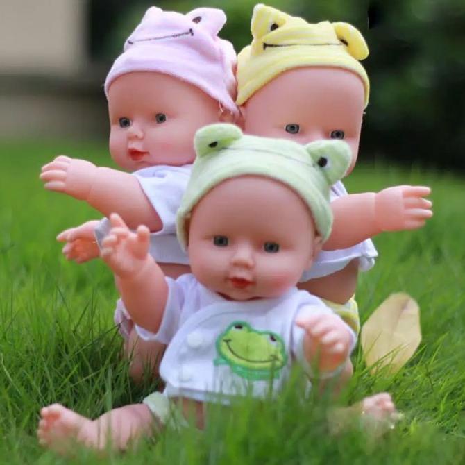 Boneka Bayi Lembut Bahan Silikon Vinyl Untuk Hadiah Anak Perempuan