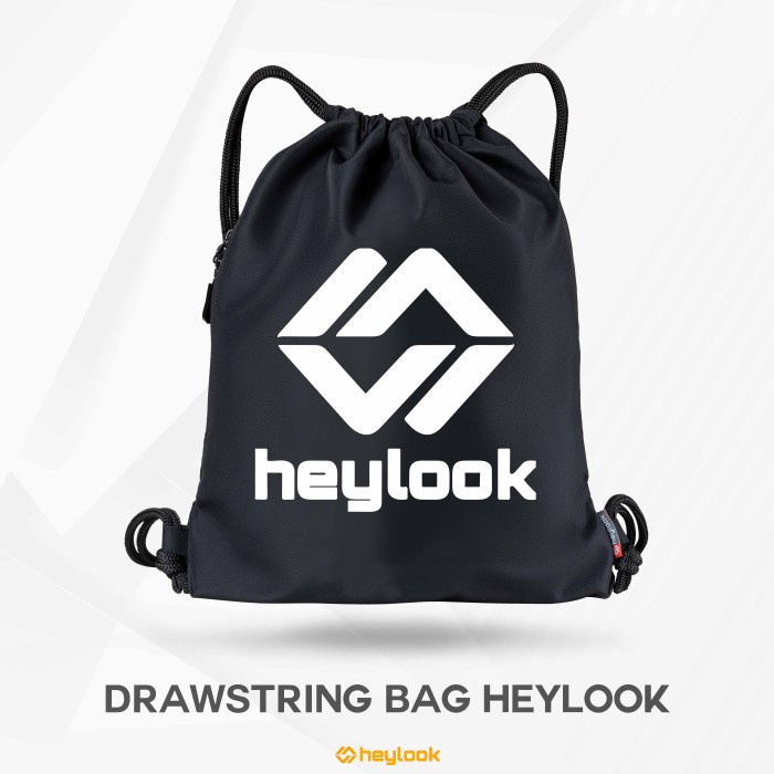 TAS RANSEL SERUT PRIA WANITA DRAWSTRING GYMSACK OLAHRAGA HEYLOOK - HEYLOOK