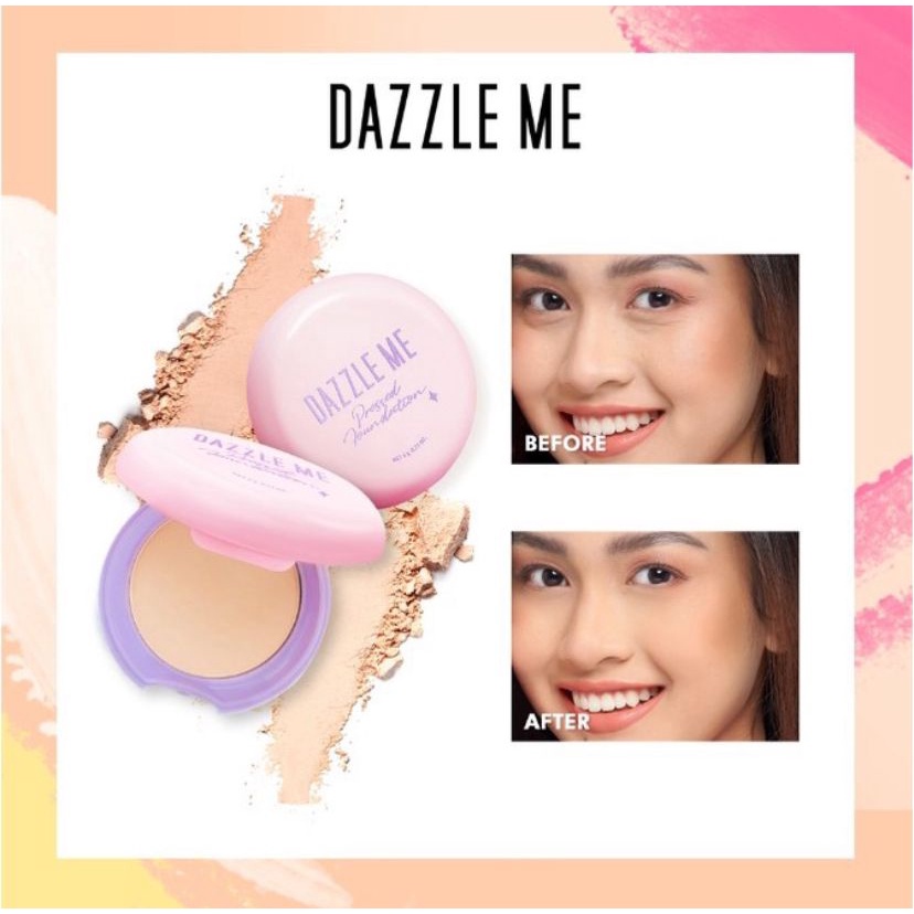 ✦SINAR✦Dazzle Me Muse Pressed Foundation - Long Lasting Filter Like Blurring Matte Compact Powder Oil-control Bedak Padat