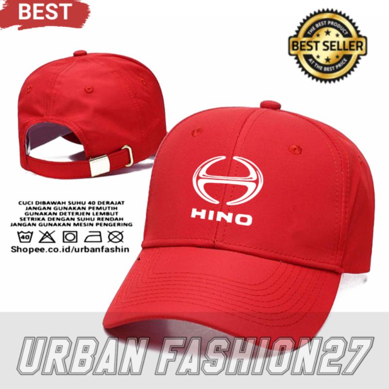 Topi Baseball Hino | Polo Cap | Otomotif | Hino | Unisex | Topi Baseball