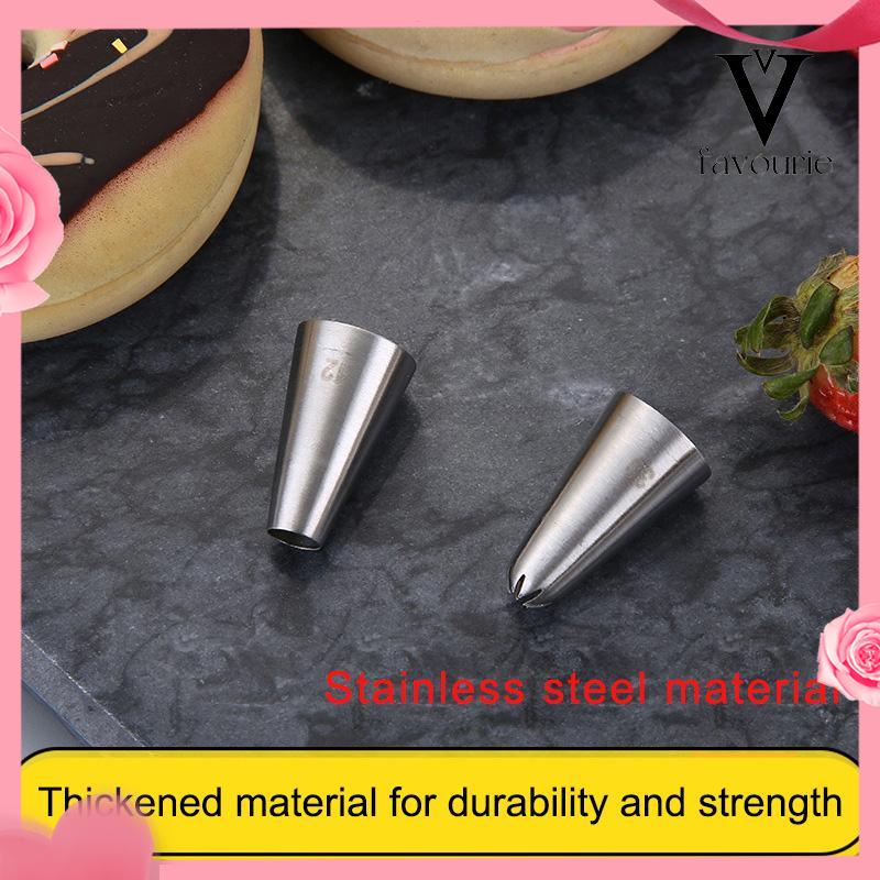 CODCupcake Nozzles Stainless steel piping nozzle Stainless steel piping nozzle Spuit Baking Cake Decorator-FA