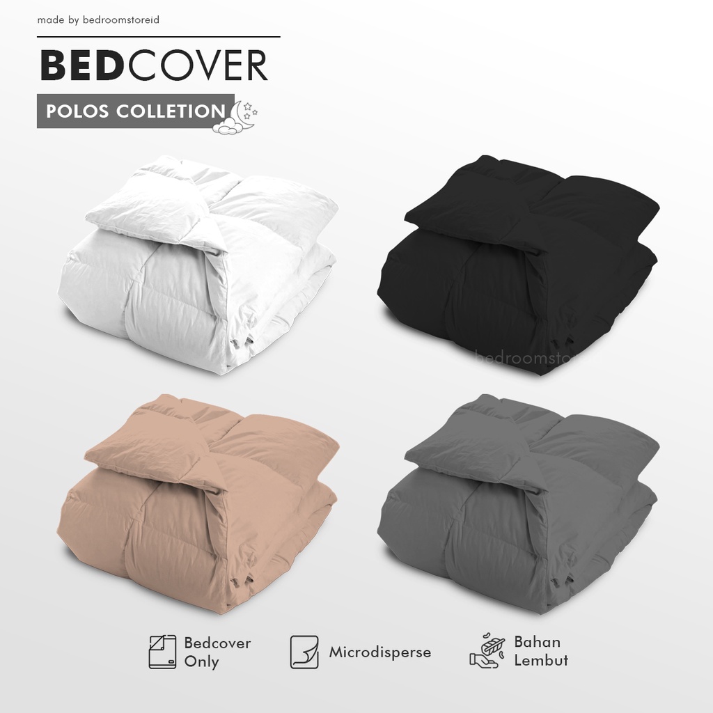 Bedcover Single 120x220 - Double Polos/Aesthetic Selimut Saja