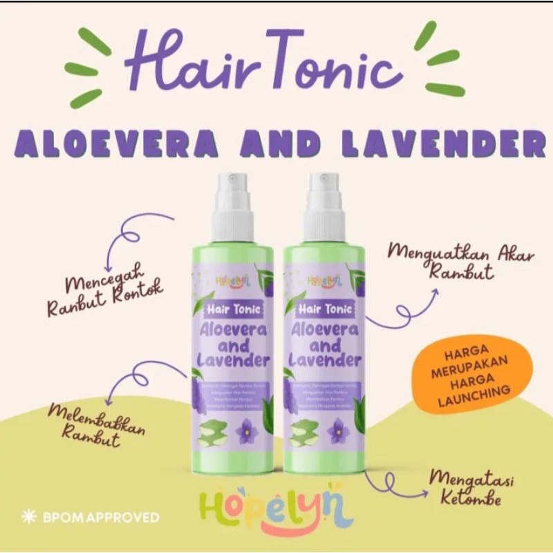 (BPOM) HOPELYN NEW HAIR TONIC / PENUMBUH RAMBUT ALAMI HOPELYN  | LEA GLORIA BEAUTY WATER CENTELLA CALENDULA ROSE PETAL BUTTERFLY / FACE MIST