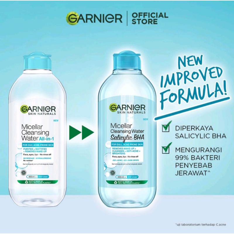Garnier Micellar Water 125 | 400 ml | Sensitive / Acne / Oil / Rose / Vit c