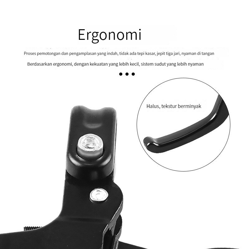 (Stok, Dikirim dari Jakarta) Handle Rem Sepeda Gunung Handle Rem Sepeda Lipat Variable Speed ​​Racing Handle Rem All Aluminium Alloy Handle Rem Aksesoris Sepeda