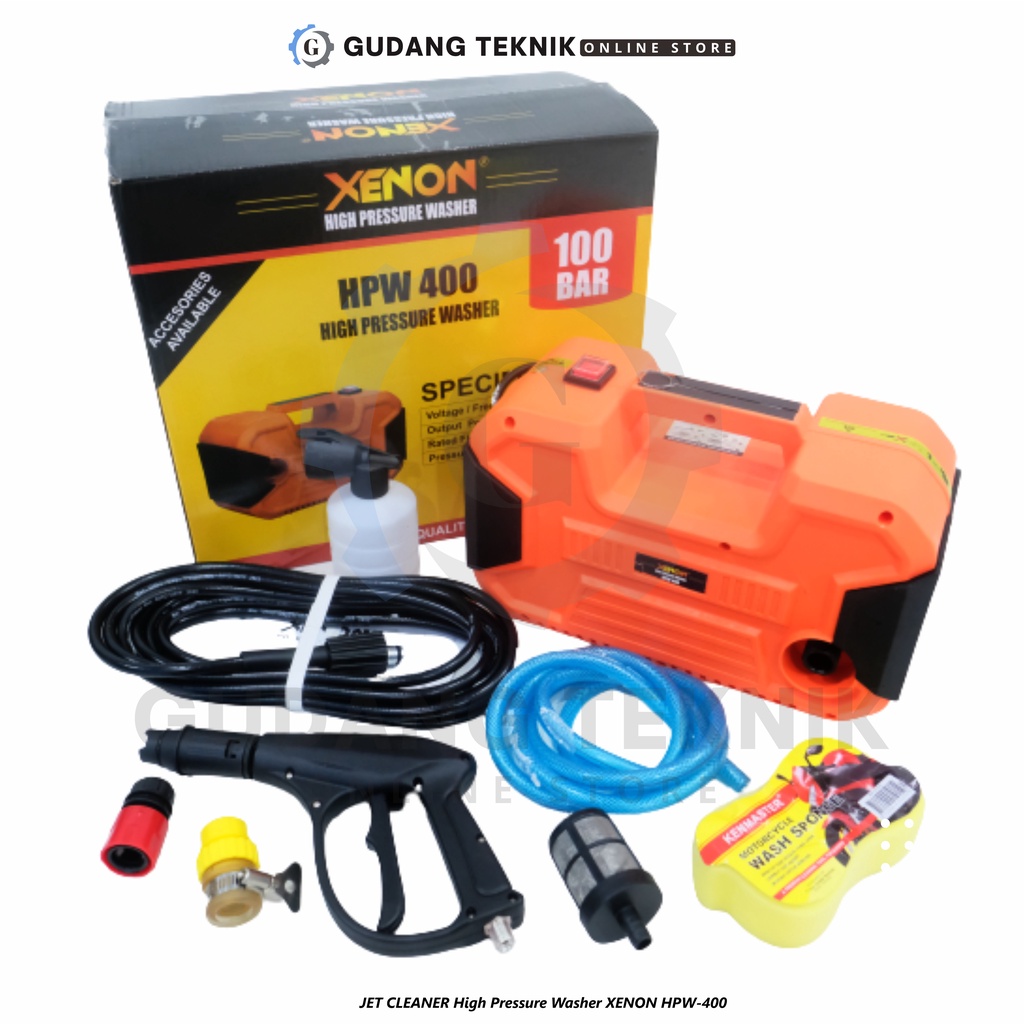 Mesin Jet Cleaner HPW400 HPW405 XENON / Mesin Steam Cuci Motor AC Mobil HPW 400 405 - High Pressure Washer HPW-400 HPW-405 XENON