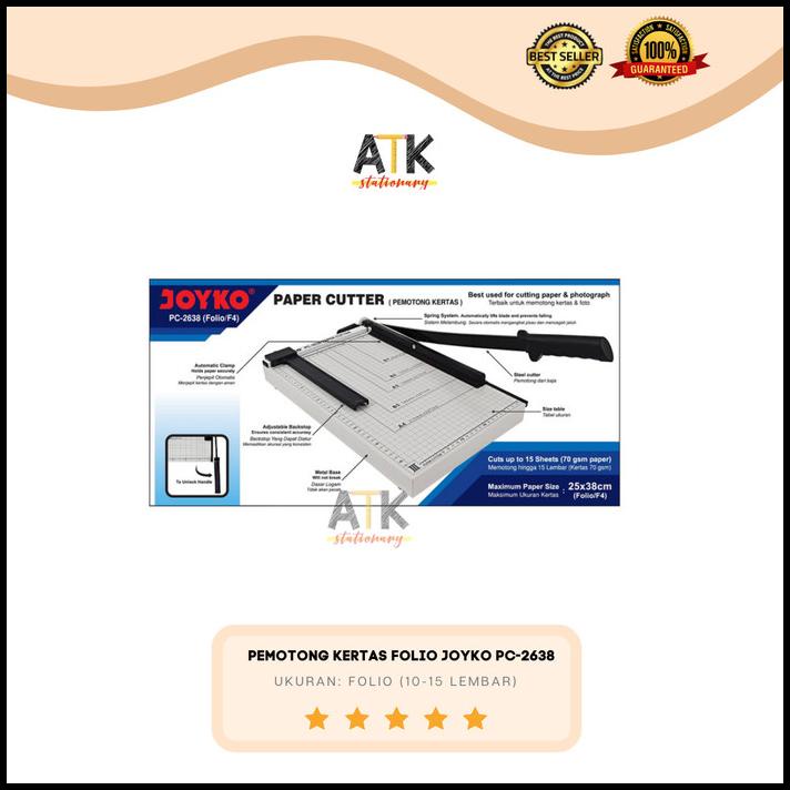 

Promo Alat Pemotong Kertas ( Paper Cutter) Kenko Ukuran Folio Atk