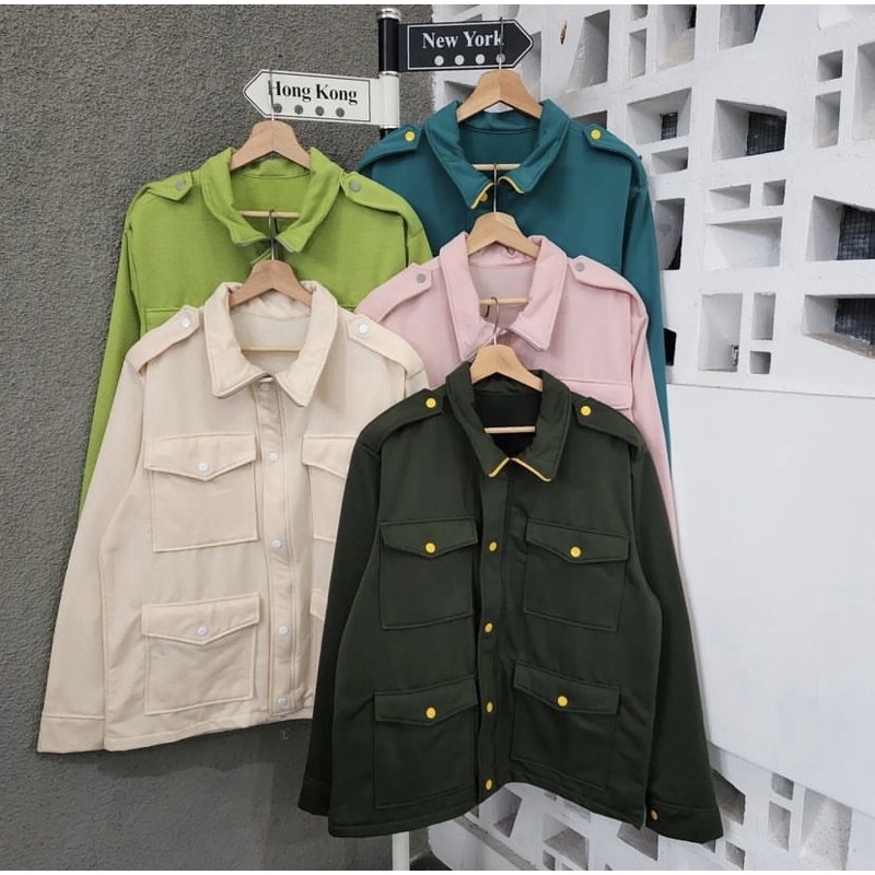 4 POCKET JACKET jacket oversize wanita pria couple big size