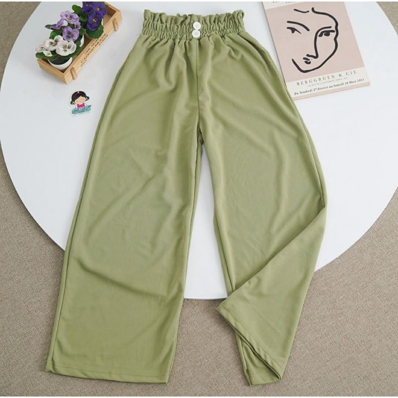 ZENA KULOT PANTS- BAHAN WAFFLE SUNCREPE