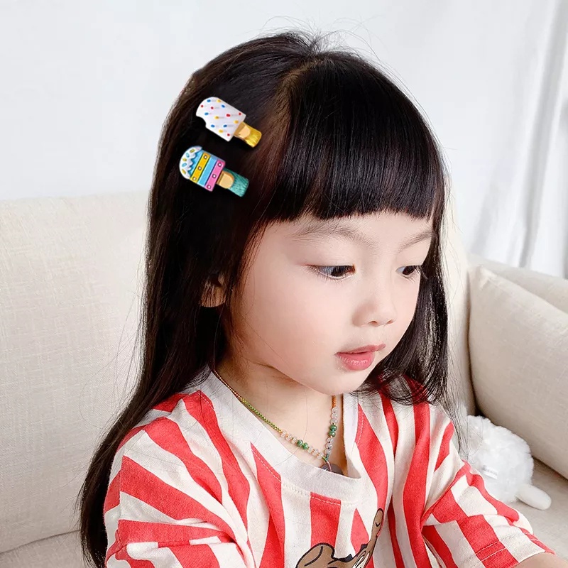 ( FY ) Jepit Rambut Korea Anak Set 10 In 1 Model Kartun Hairpin Rambut Anak Perempuan HairClips Import Real Pict