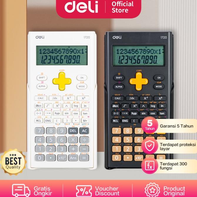 

Deli Scientific Calculator / Kalkulator Ilmiah 300 Fungsi E1720