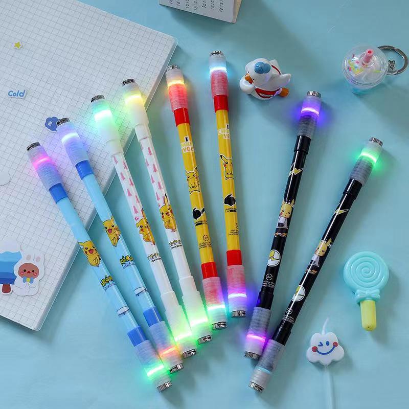 jm Pulpen Spinning LED Original Anime Spinning Pen Light Balance Pen Oily Pen Fingers Flexible