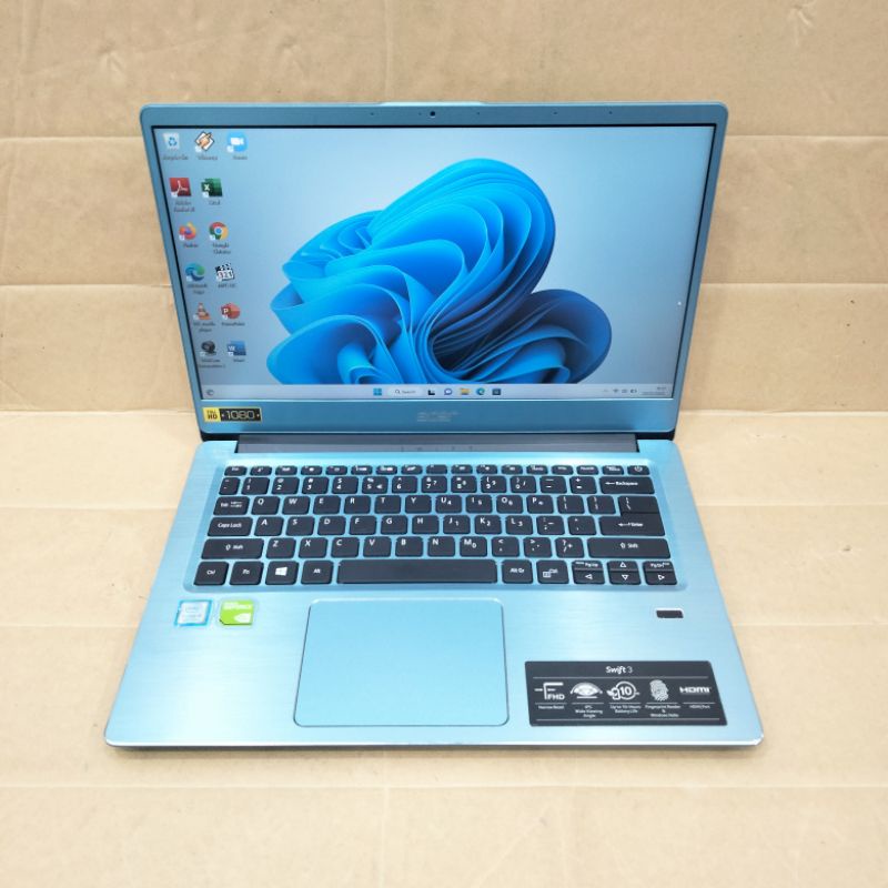 Laptop Acer Swift 3 Intel core i5-8265U RAM 8 GB SSD 256GB MX250