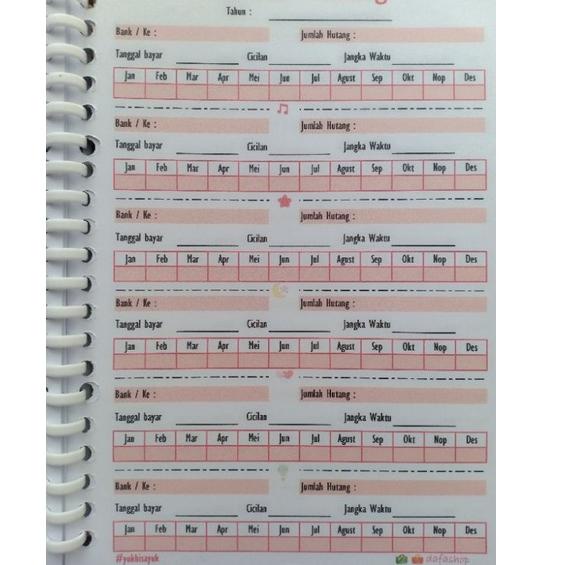 

(I-E1E-♥☞) BUKU - BINDER RING A5 CATATAN KEUANGAN / FINANCIAL PLANNER / KAS KELUAR MASUK top produk