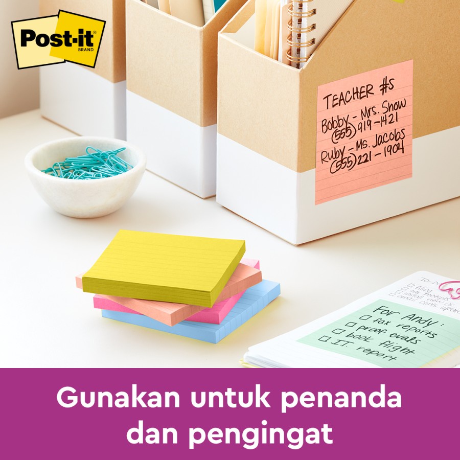 Ktmstore 3M Post-it Sticky Notes Summer Joy 654-5SSJOY memo 5 Pad 3x3&quot; 450lbr