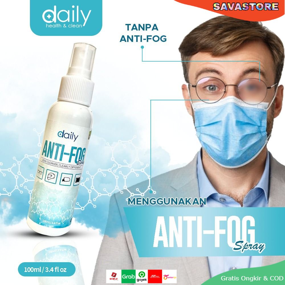 CAIRAN PEMBERSIH LENSA KACAMATA SPRAY DAILY ANTI FOG ANTIFOG EMBUN UAP LENS CLEANER