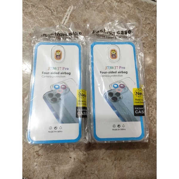 Softcase Samsung J7 Pro J730 Silikon Casing Case Transparan Bening Pelindung Pro Camera